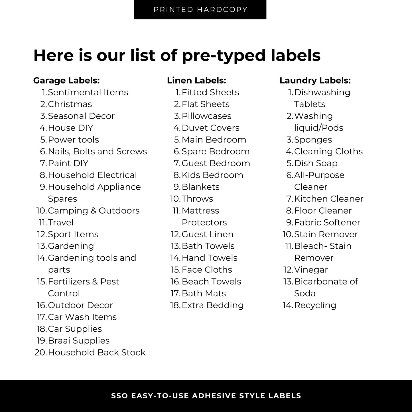 Style Labels